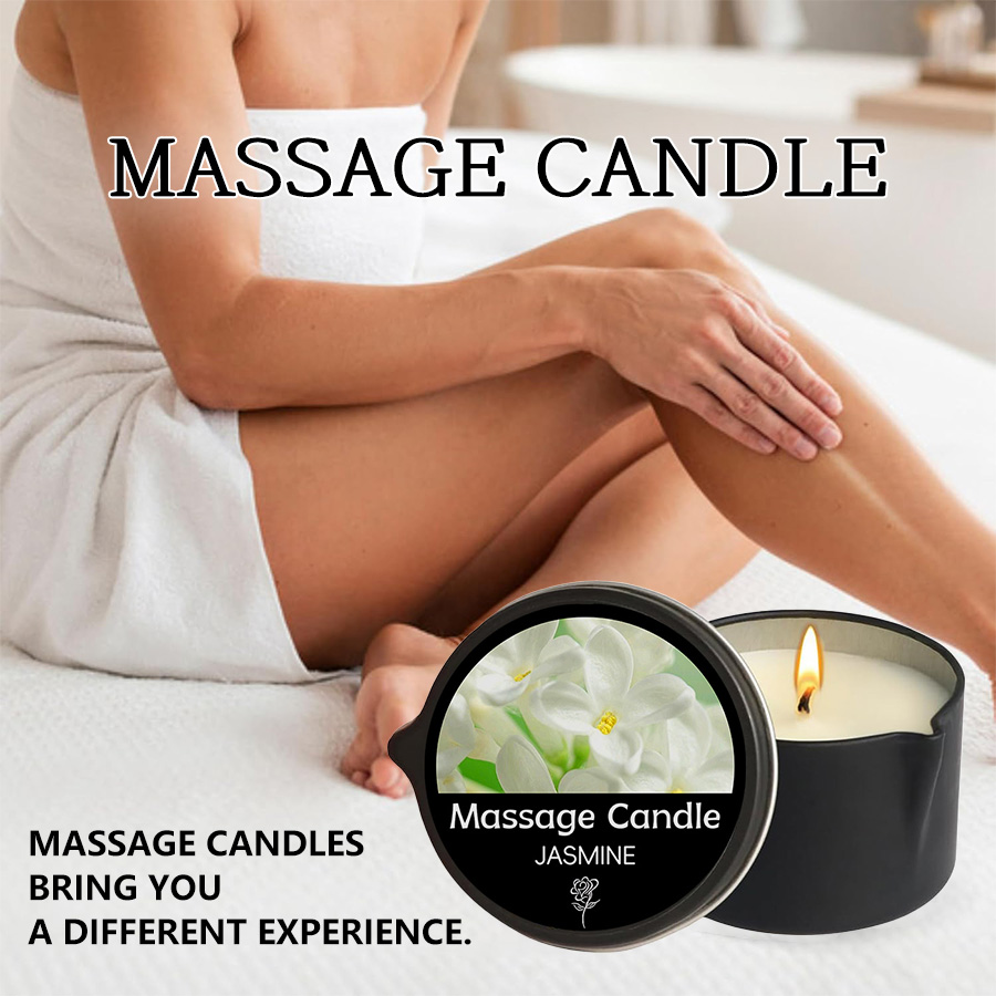 Massage Candle Melting - Lilin Pijat-minyak esensial-enam aroma yang berbeda,