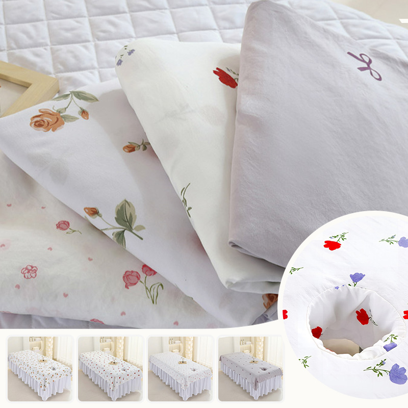 Spa And Wellness Center - Sprei Meja Pijat Berlubang untuk Wajah,