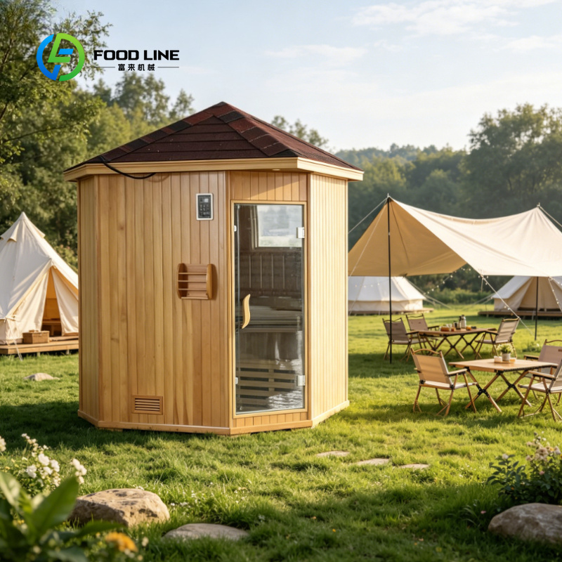 Home Spa Wellness - Ruang Sauna Gazebo Sudut Hemlock Kanada