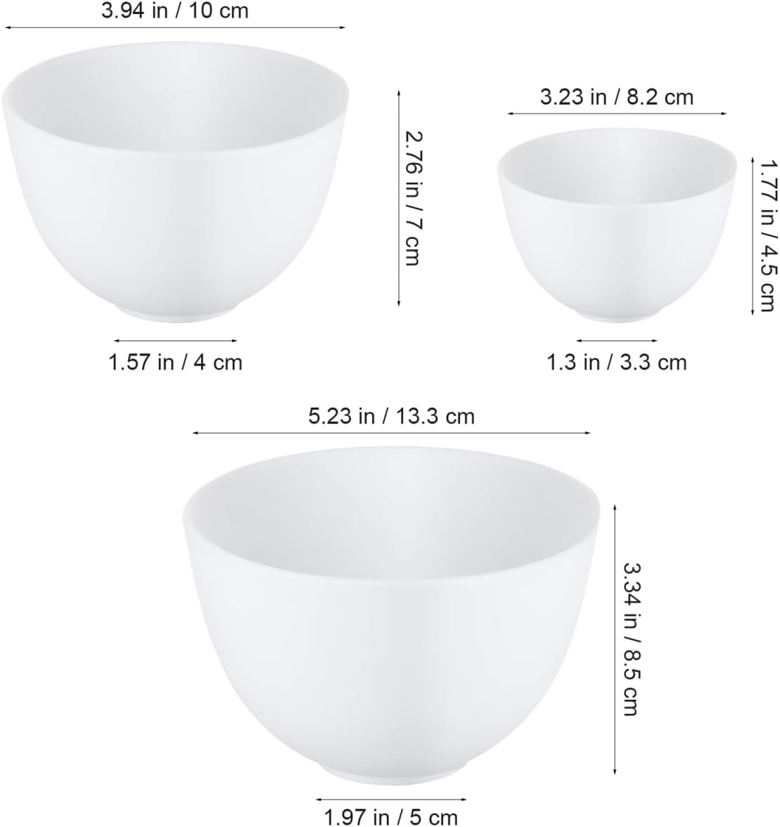 3pcs/set Mangkuk Silikon Putih - Face Mask Silicone ulasan dan harga