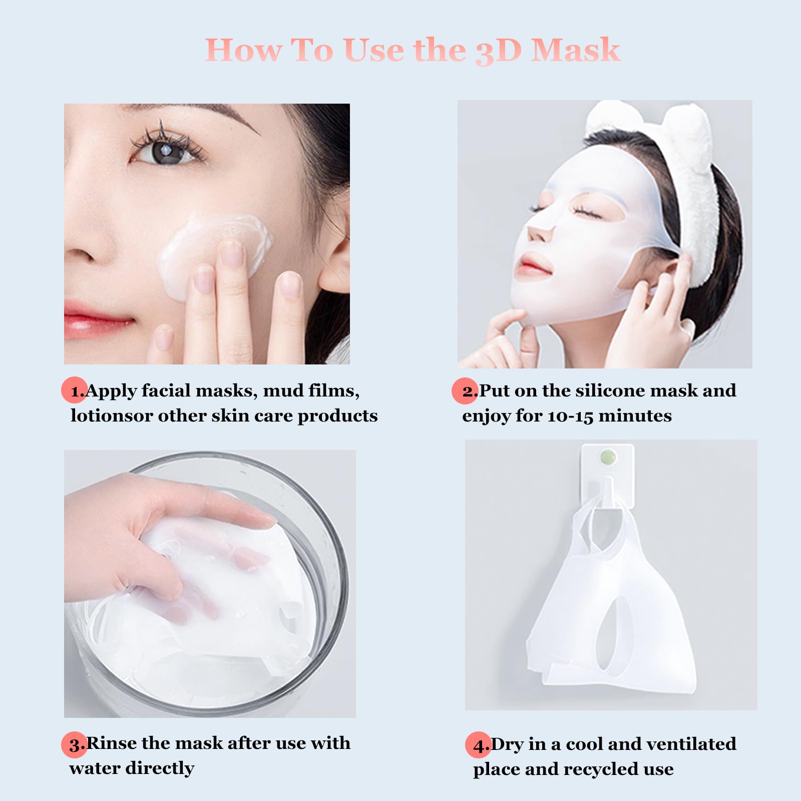 1 Buah Masker Silikon Yang Dap - Face Mask Silicone ulasan dan harga