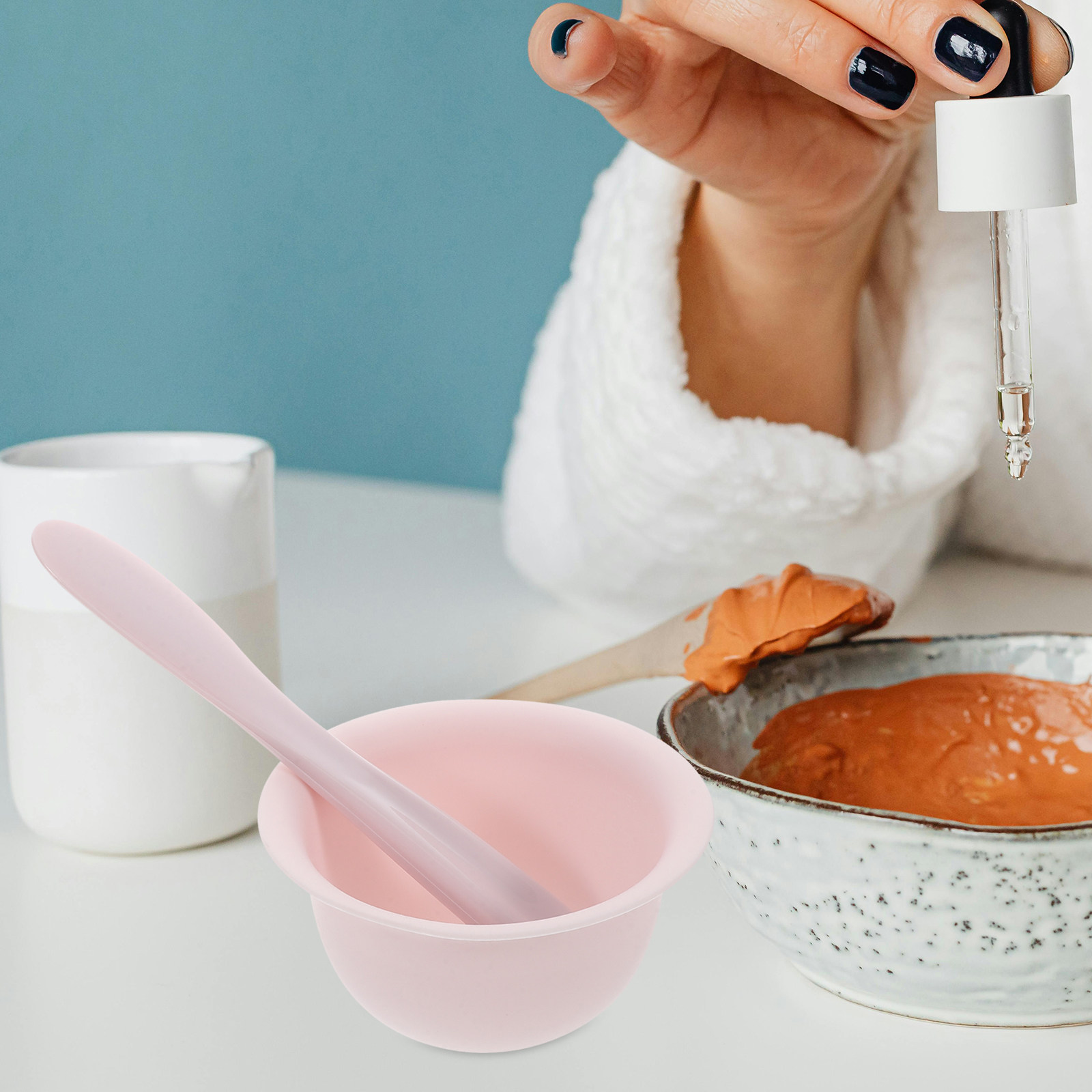 1Set Mangkuk dan Spatula Maske - Face Mask Silicone ulasan dan harga