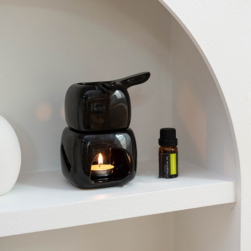 Pembakar Minyak Esensial Keram - Massage Candle Melting ulasan dan harga