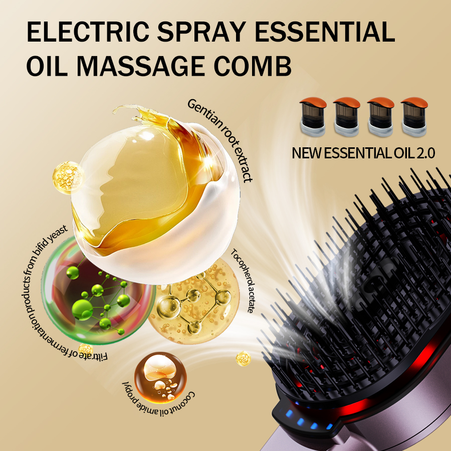 Sisir pijat 4-in-1 sisir rambu - Spa Y Wellness ulasan dan harga